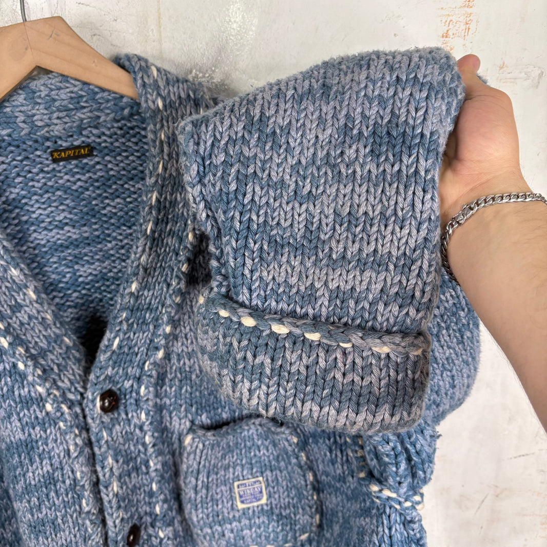 Kapital Heavy Cowichan Cardigan Knit Sweater