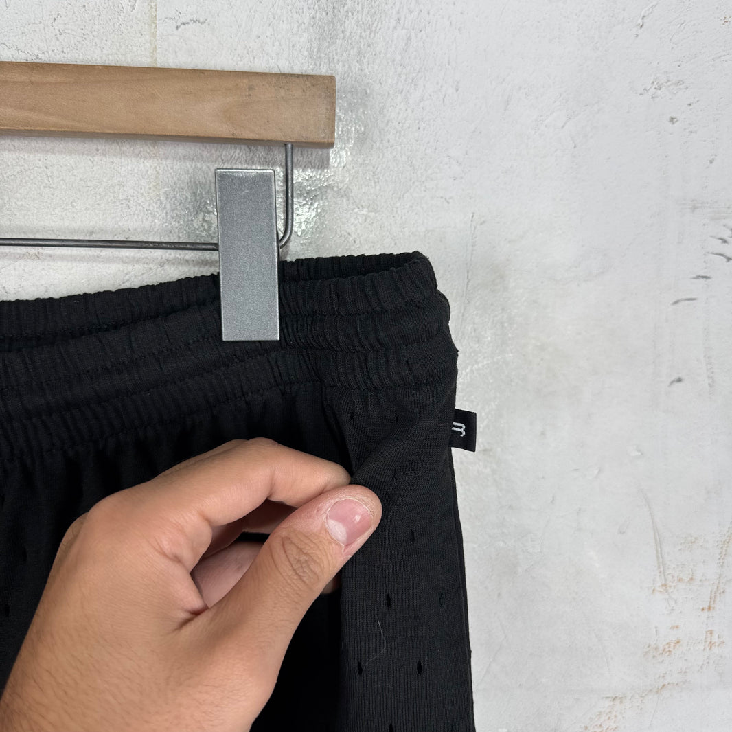 Balenciaga Perforated Cotton Shorts