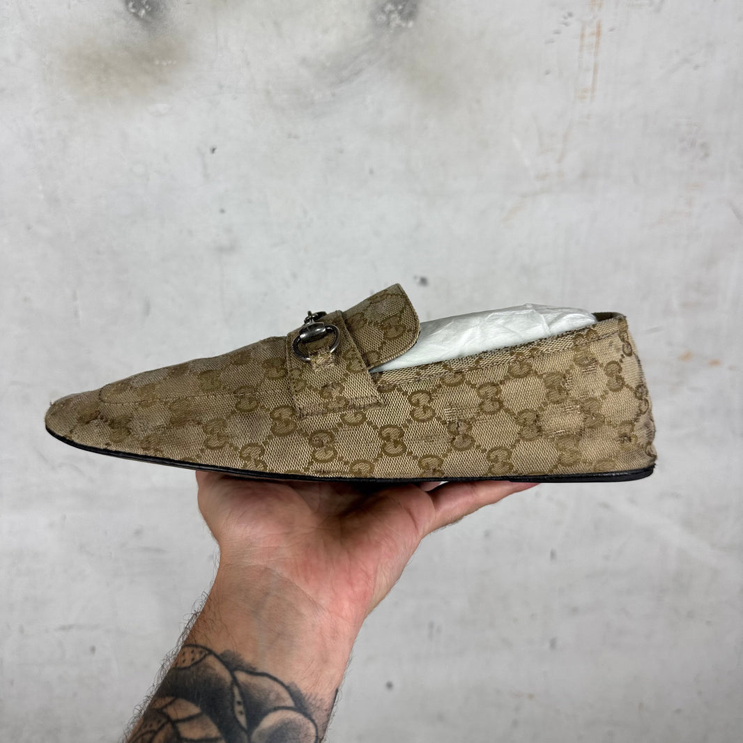 Gucci Canvas Monogram Ragazzo Mules