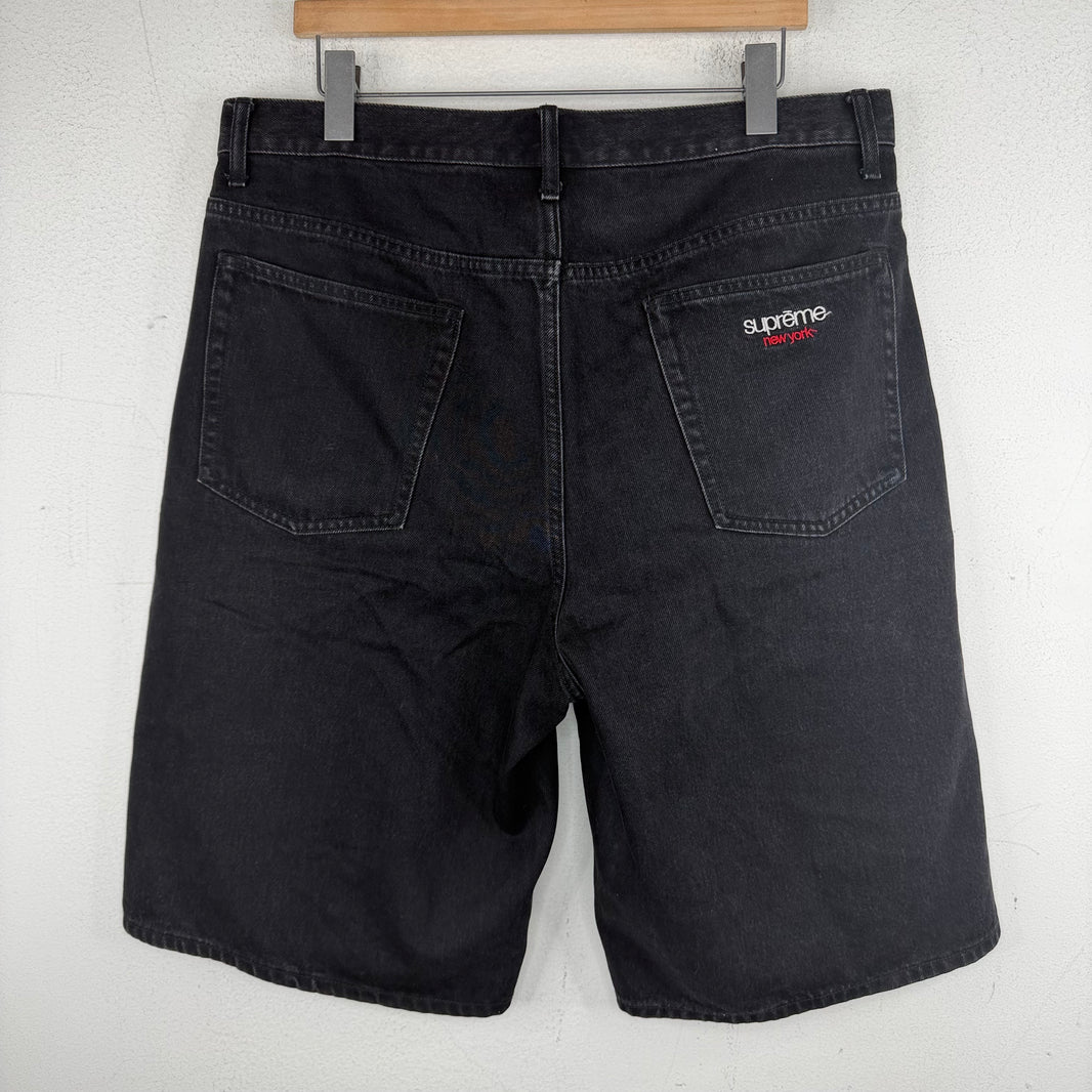Supreme Black Baggy Jean Shorts
