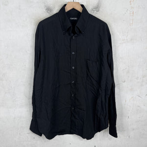 Tom Ford Black Lyocell/Silk Blend Shirt