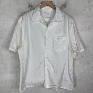 Prada White Triangular Patch S/S Shirt