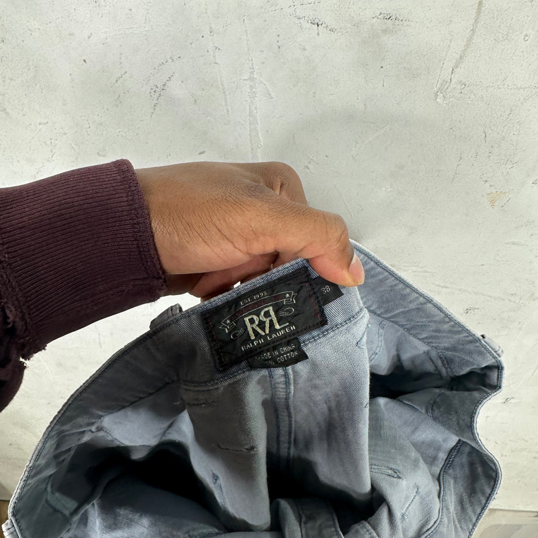 RRL Belted Gray Shorts