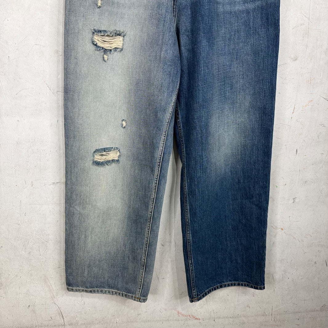 Vetements Split Wash Baggy Jeans