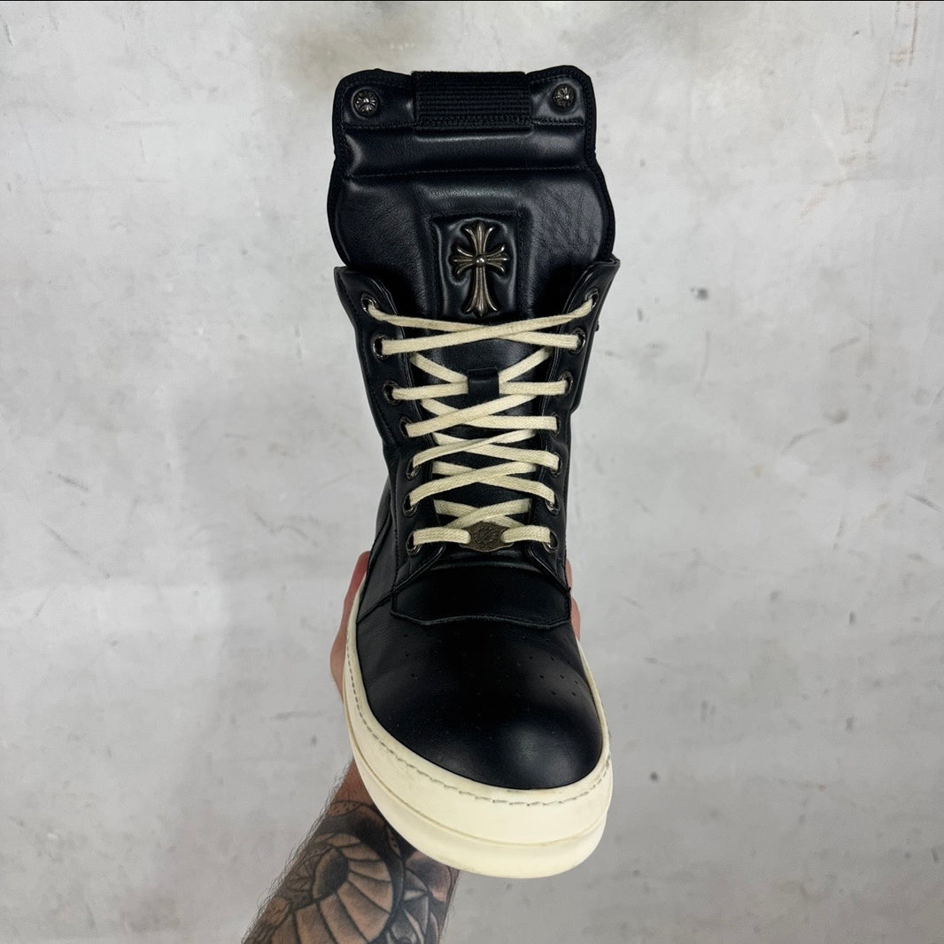 Chrome Hearts Rick Owens Black Geobaskets
