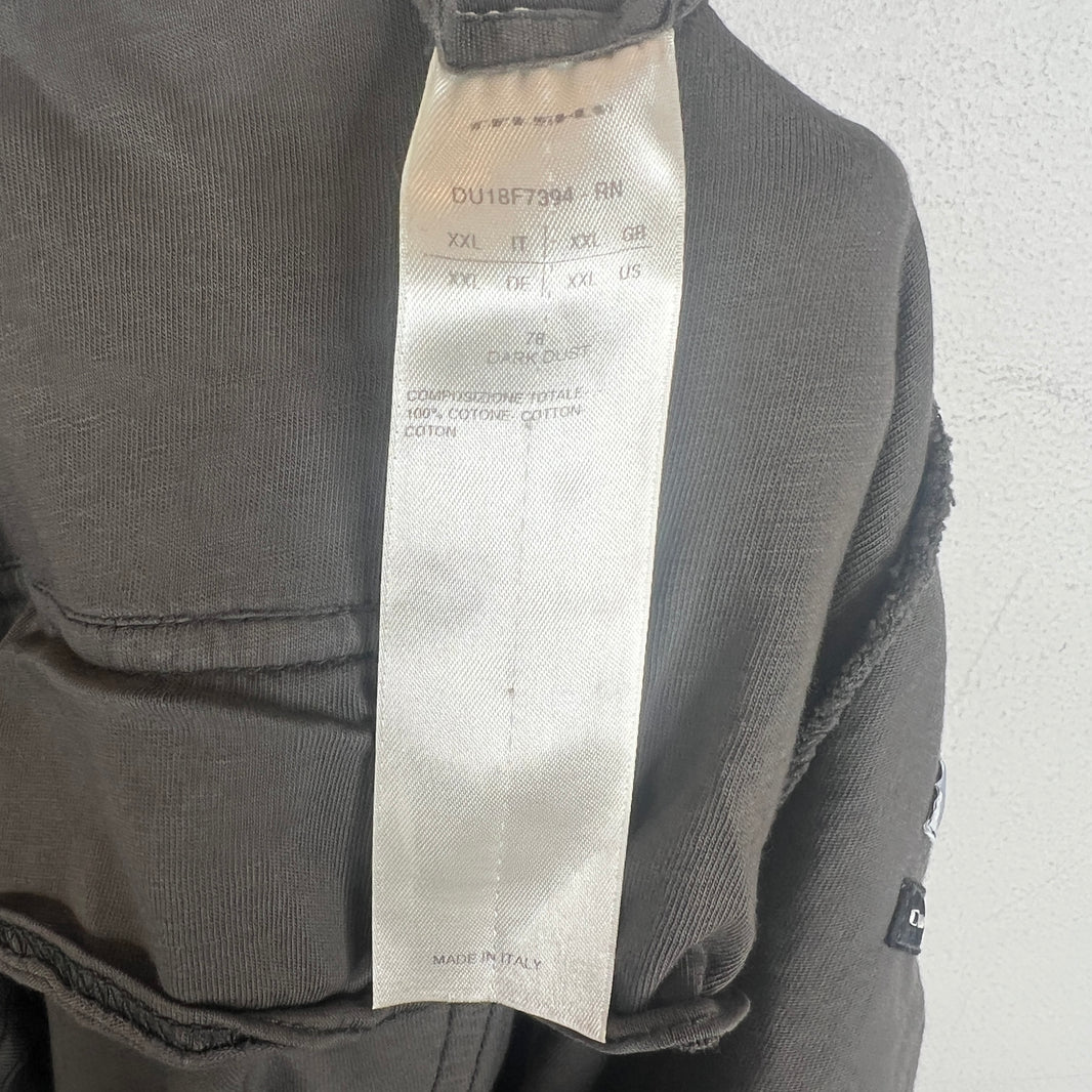 DRKSHDW Dark Gray Long Drawstring Prisoner Pants