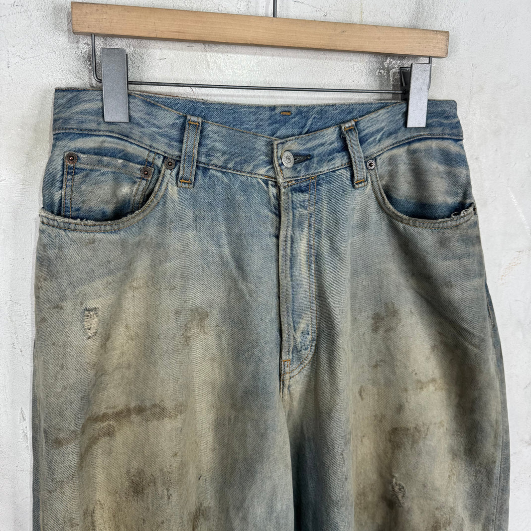 Acne Studios Penicillin Distressed Baggy Jeans