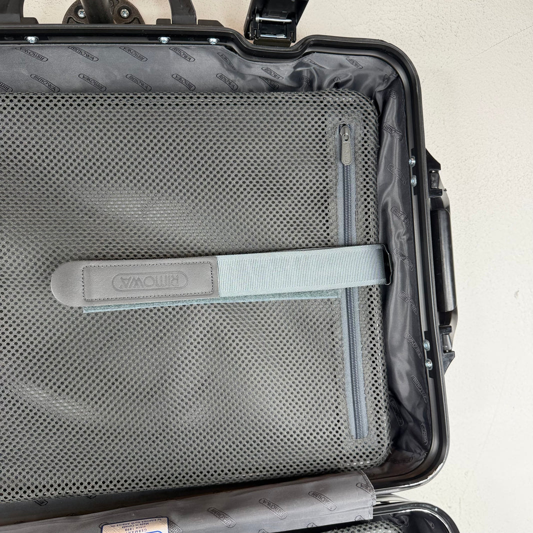 Rimowa 2014 Cabin S Carry On Black Aluminum Suitcase