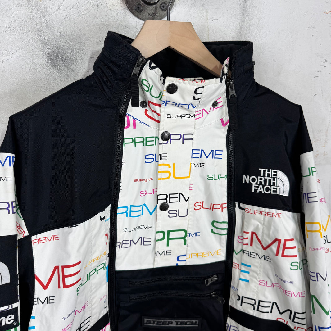 Supreme x TNF Multitcolor Script Steep Tech Jacket