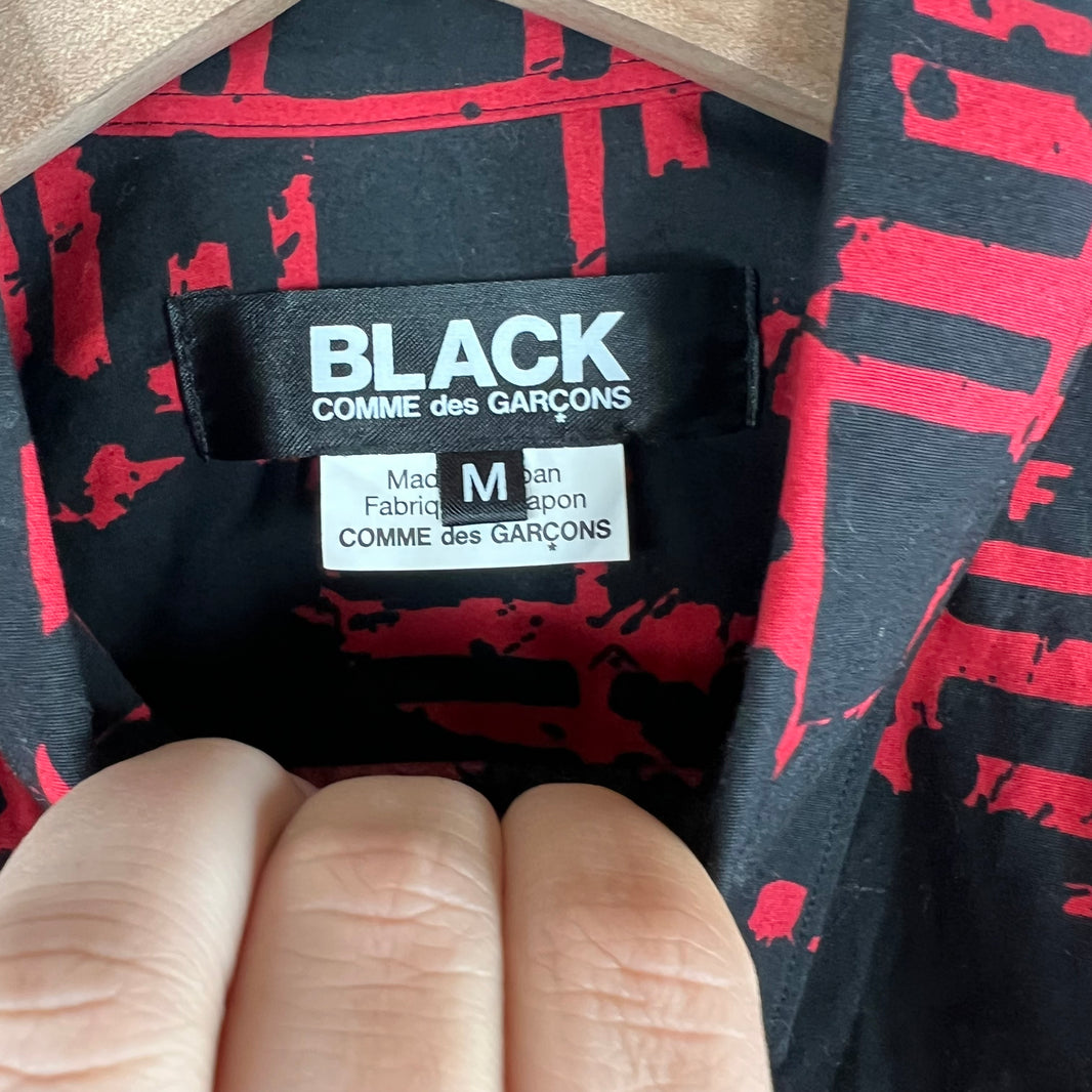 CDG BLACK Ink Splatter L/S Shirt
