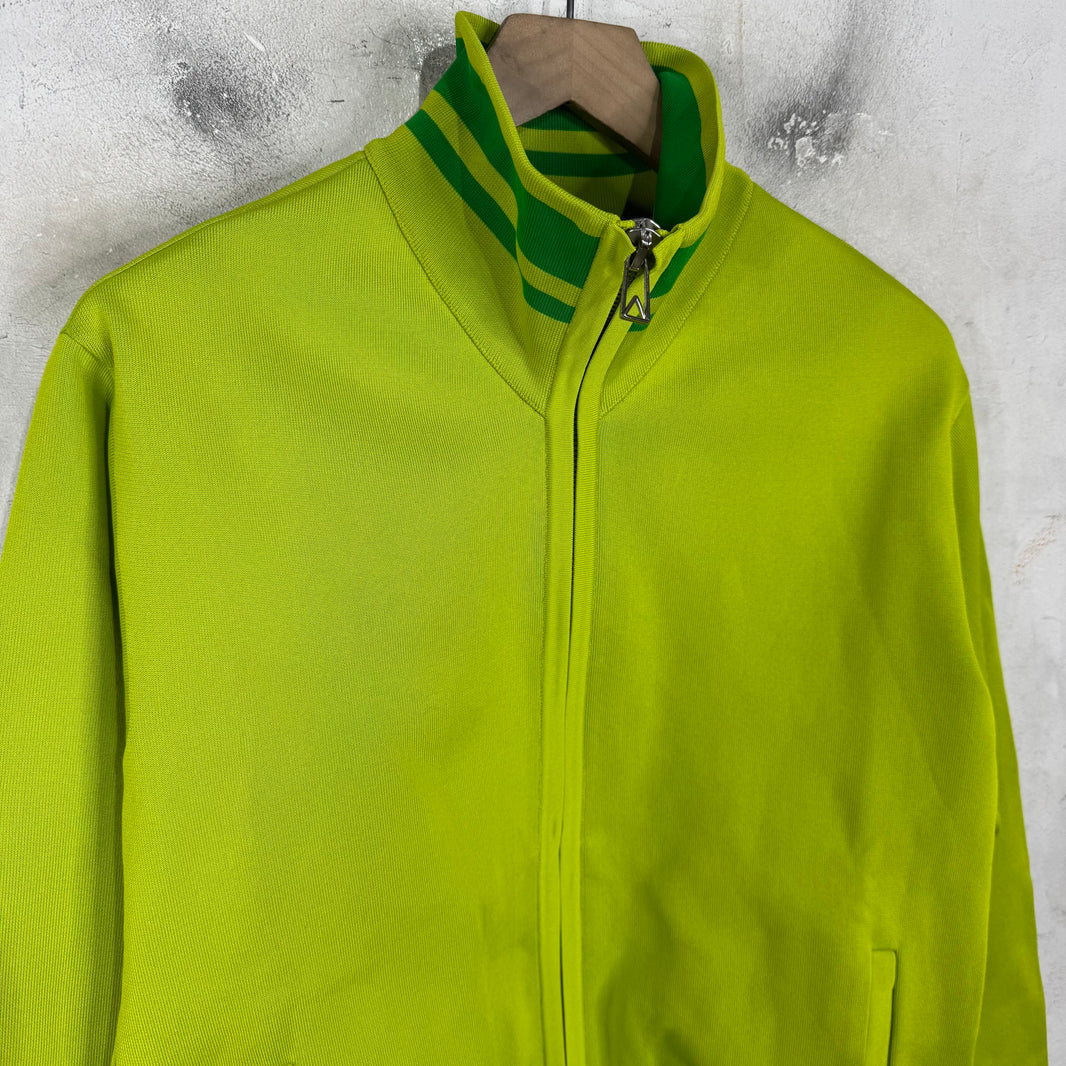 Bottega Veneta Green Shrunken Track Jacket