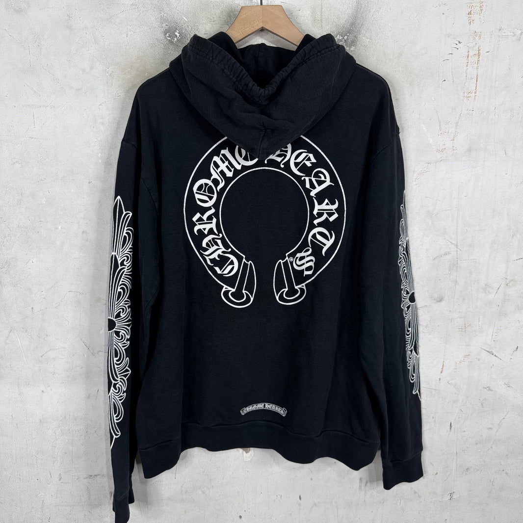 Chrome Hearts Floral Horseshoe Hoodie