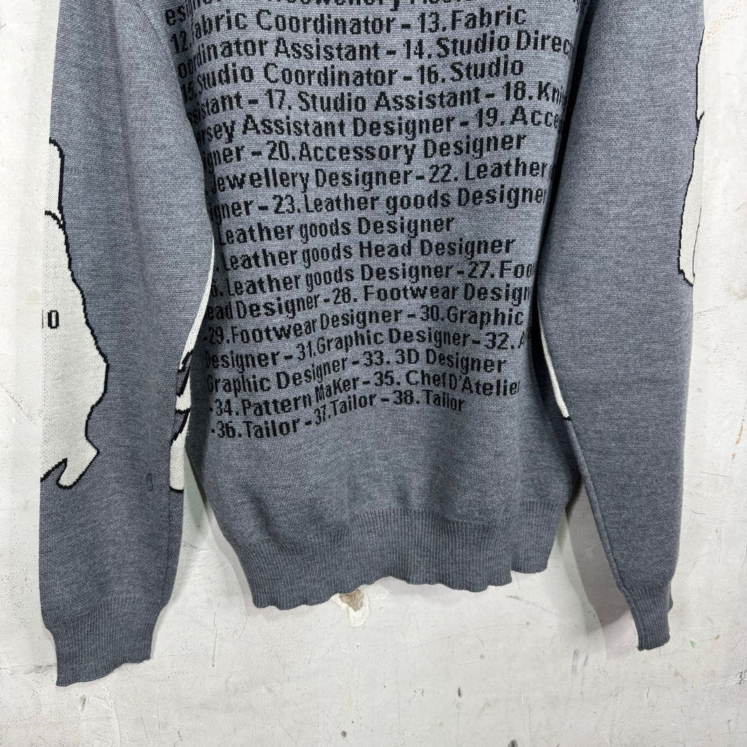 Louis Vuitton Grey Studio Sweater