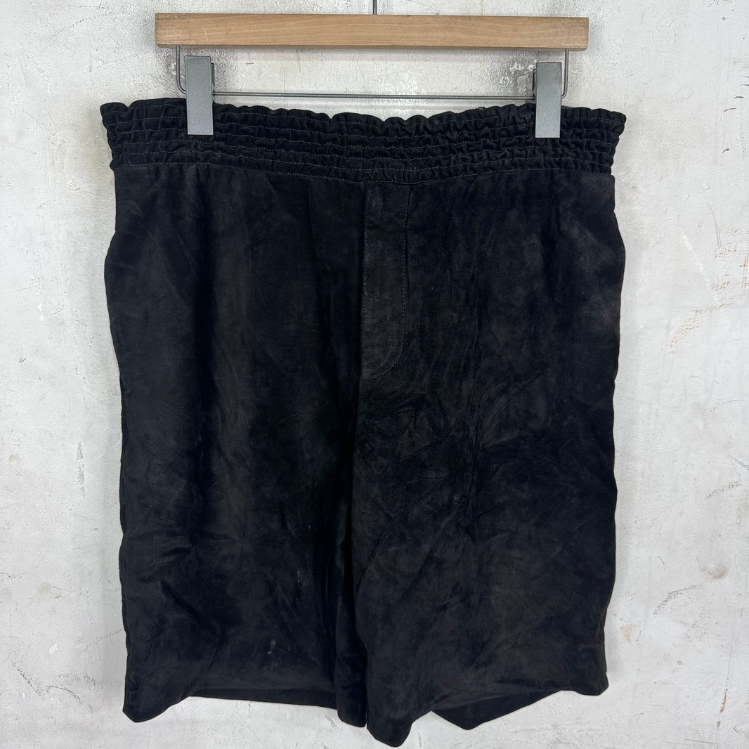 Givenchy Tisci Lambskin Drawstring Shorts