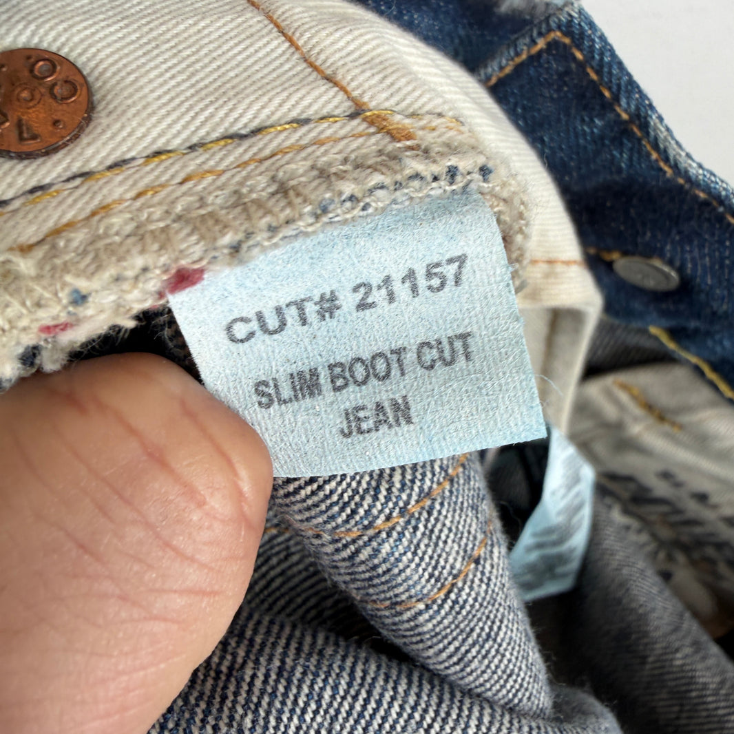 RRL Bootcut Whiskered Selvedge Jeans