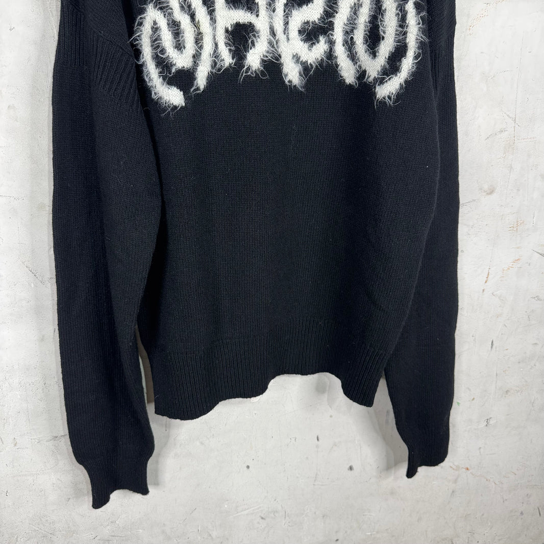 Marni Fuzzy Squiggle Logo Sweater