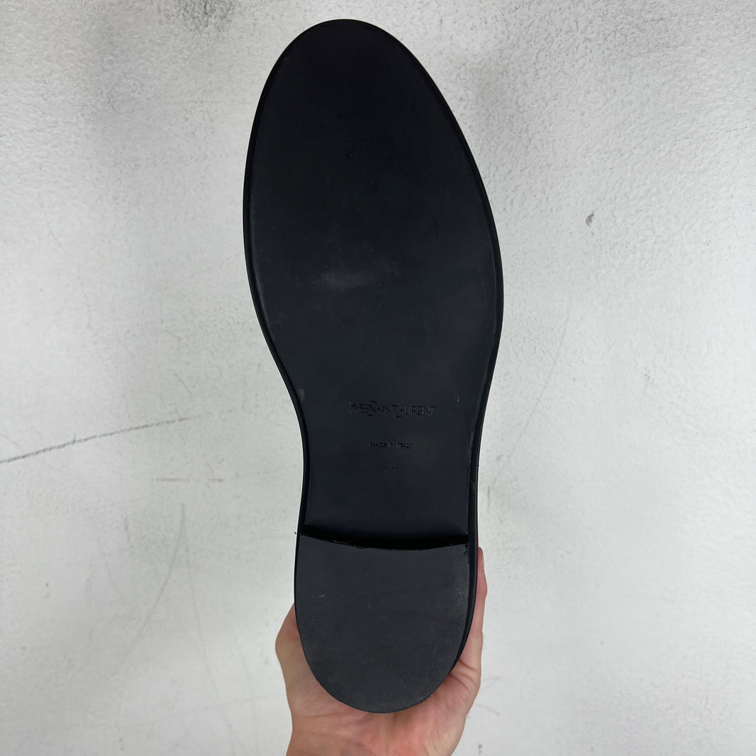 YSL Metal Strap Loafers