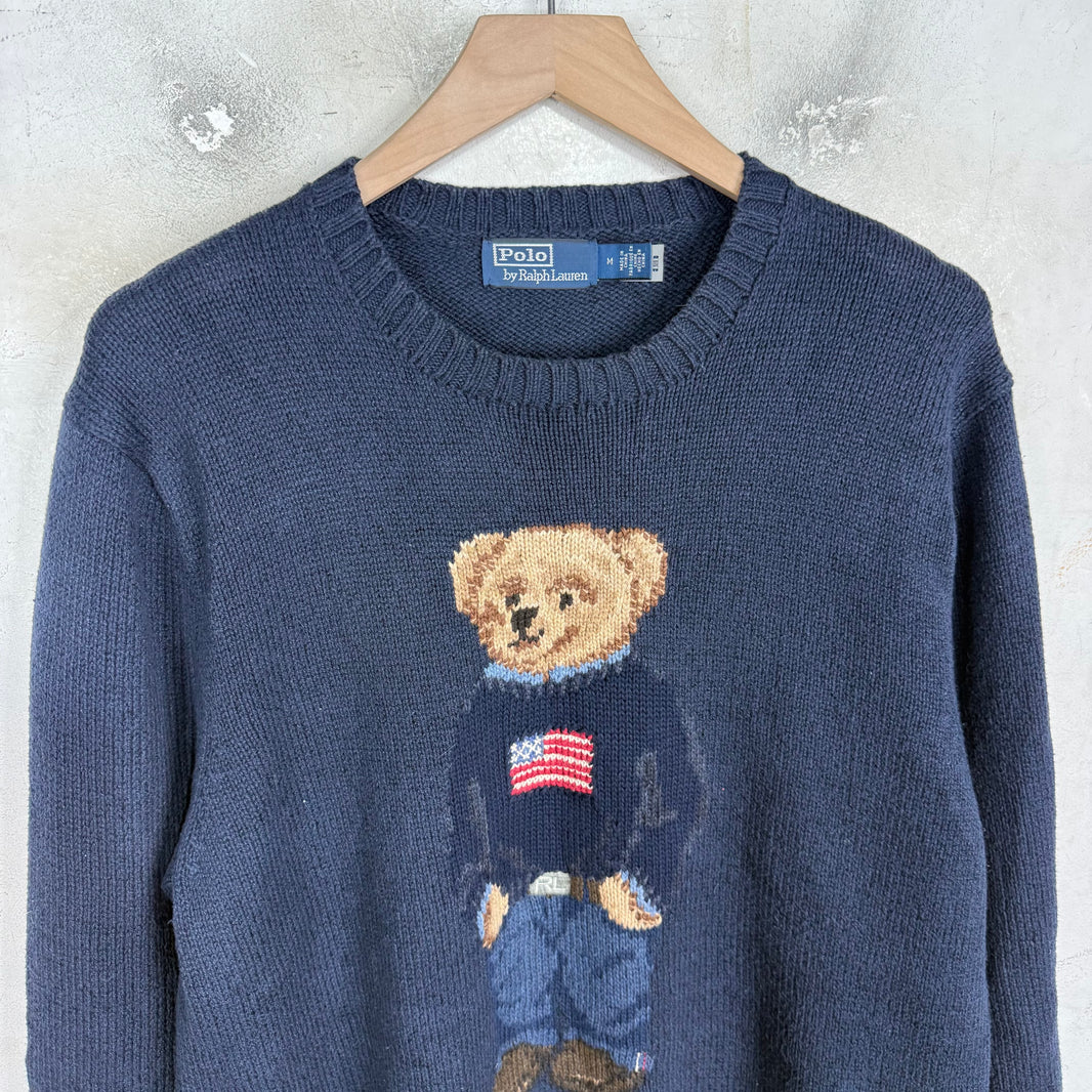 Ralph Lauren Navy Polo Bear Sweater