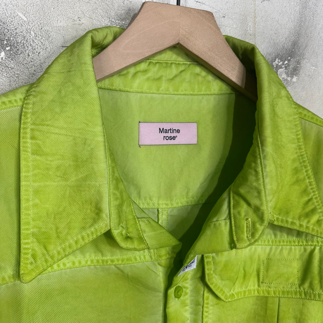 Martine Rose Green Nylon Overshirt