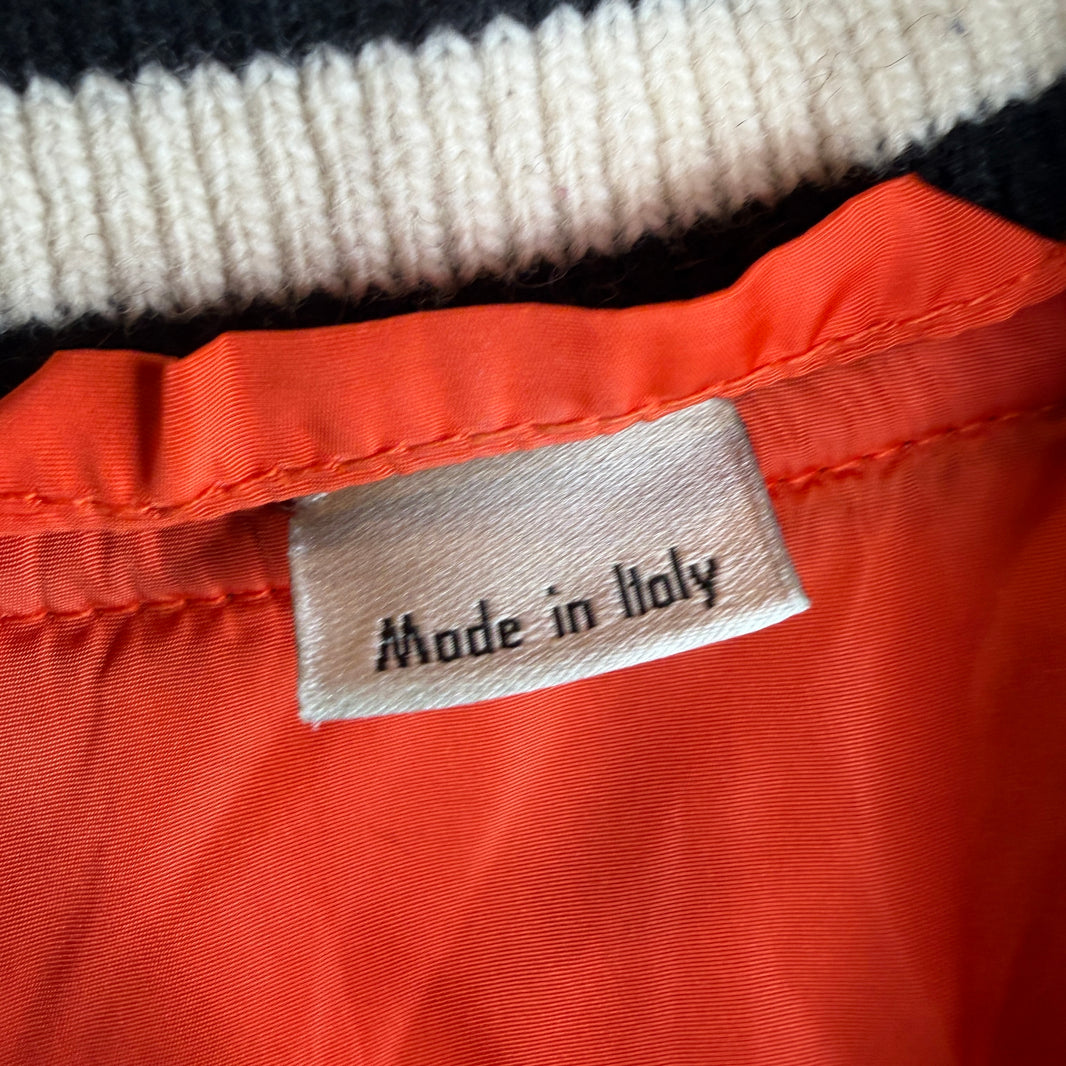 Gucci Yankees Orange Puffer Snap Button Jacket