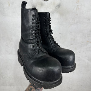 Balenciaga Smoked Leather Stomper Boots