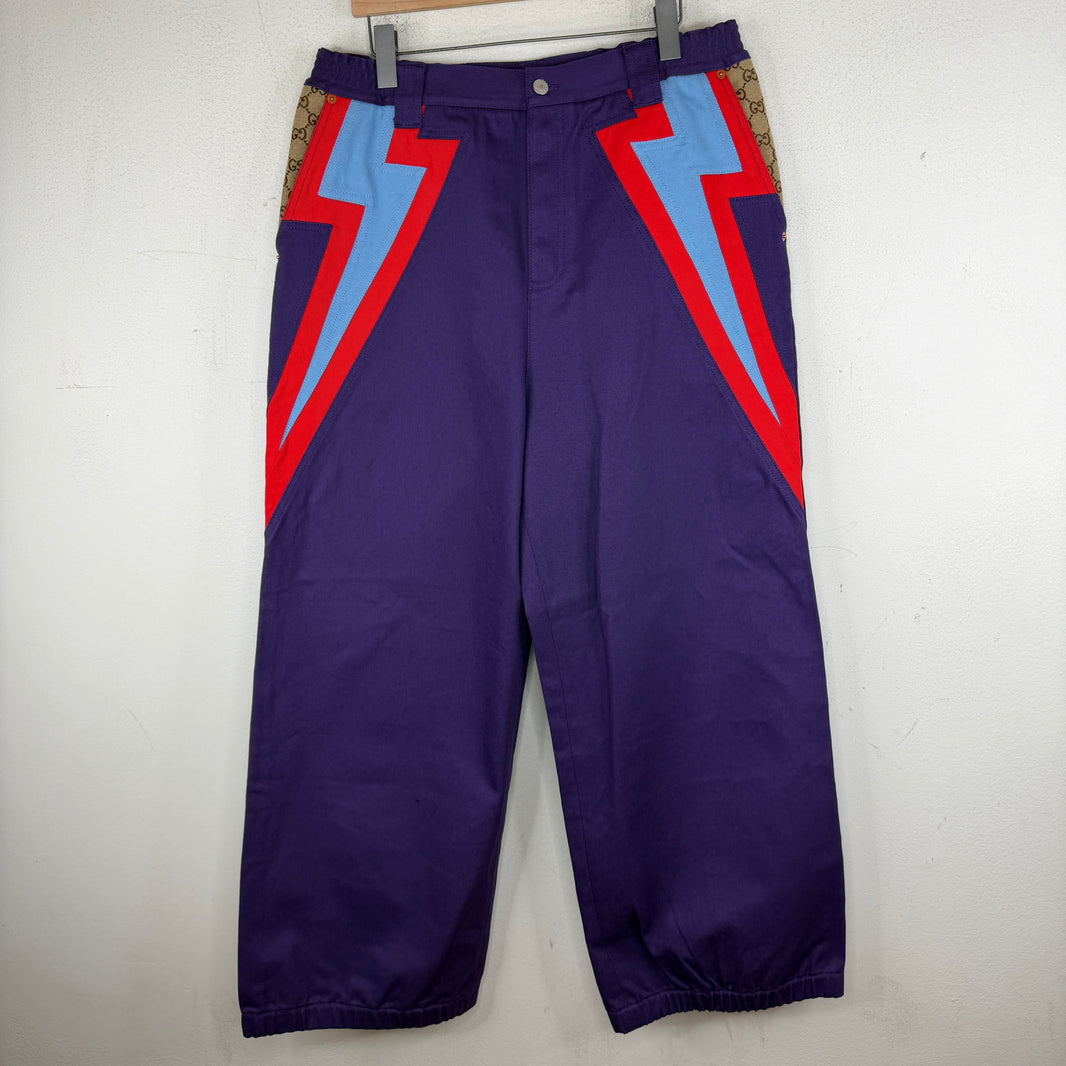 Gucci Purple Lightning Pants