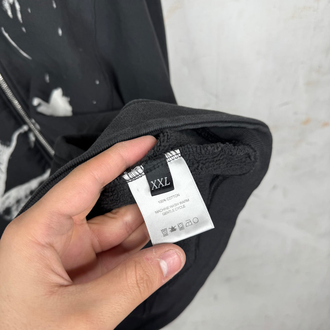 ERD Printed Assemblage Zip Hoodie