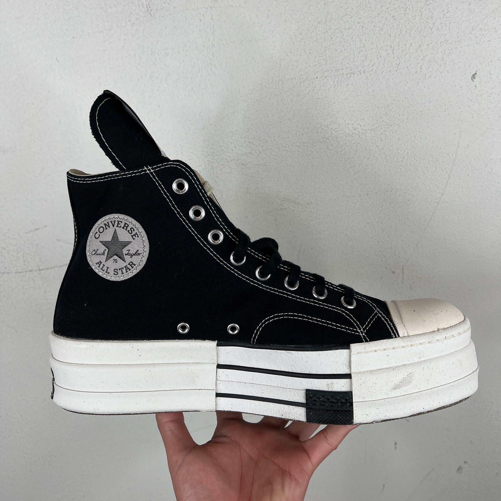 Rick Owens x Converse DRKSTAR DBL Highs