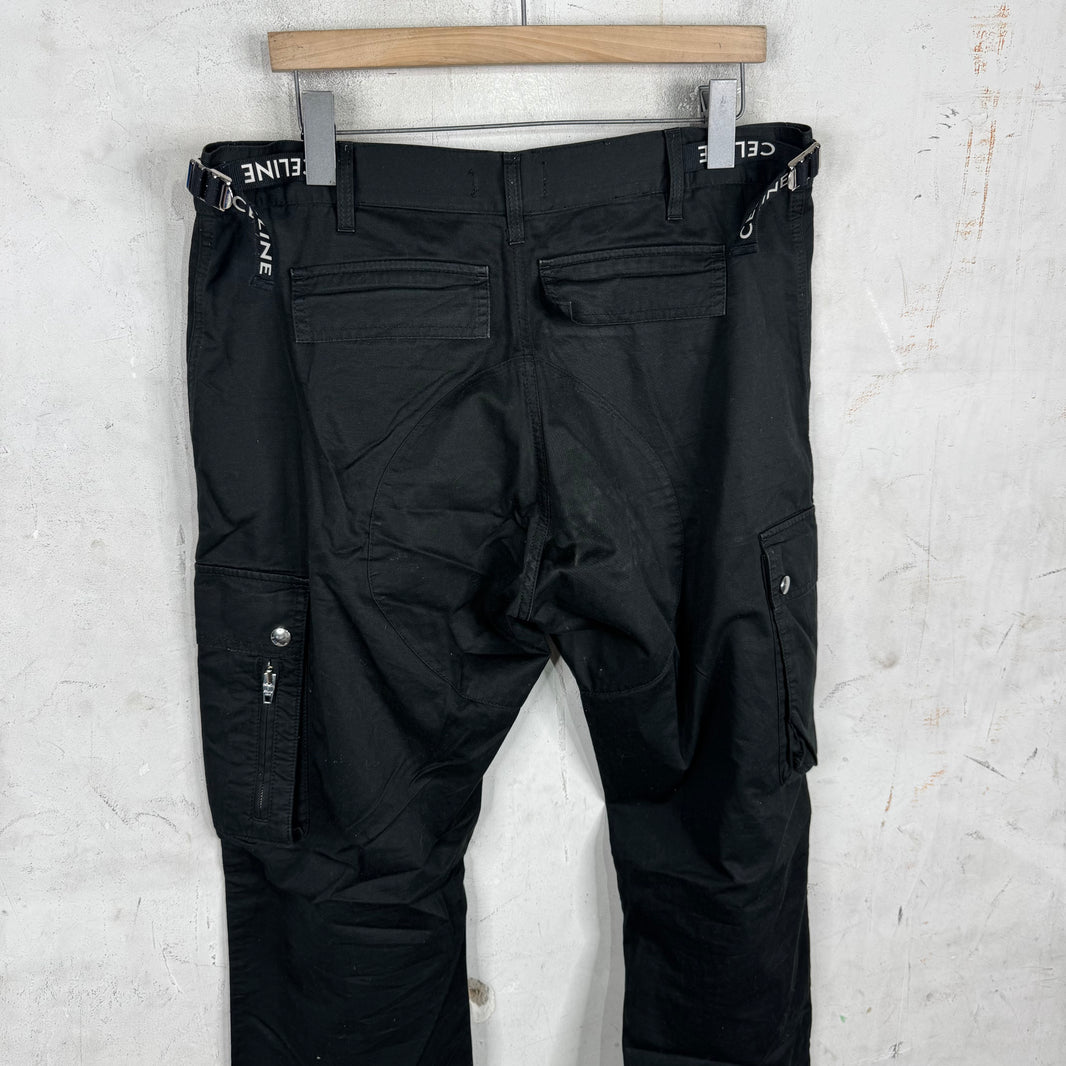 Celine Logo Drawstring Cargo Pants