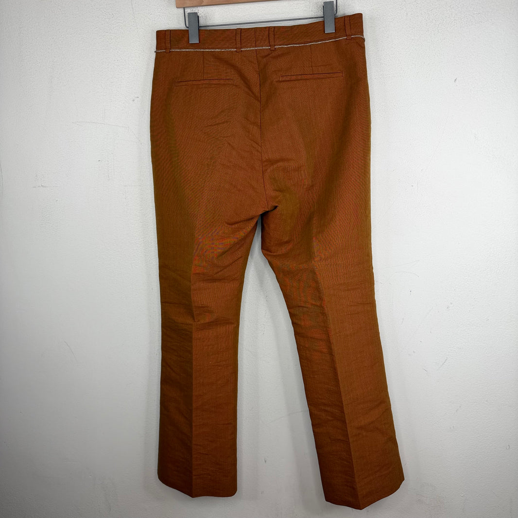 Acne Studios String Belt Burnt Orange Trousers
