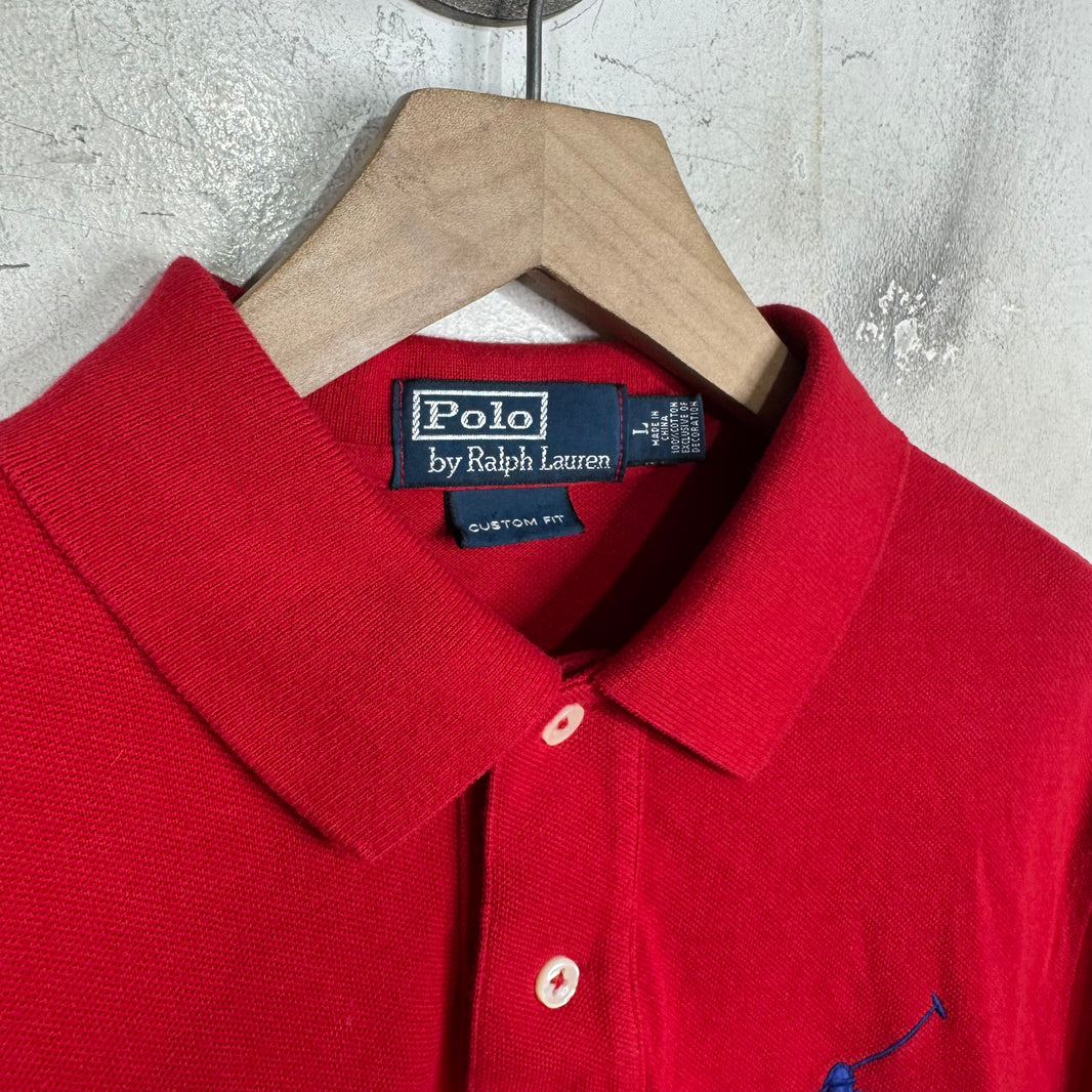 Ralph Lauren Red/Blue #3 Pony Polo