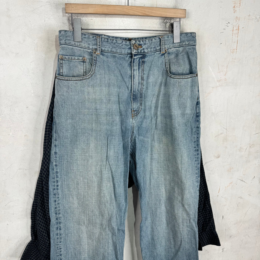 Balenciaga Flannel Attachment Jeans