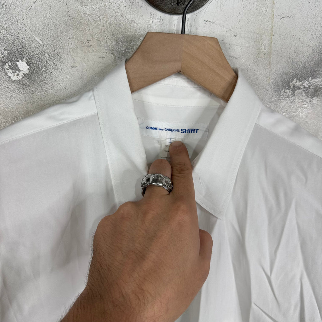 CDG Shirt White Buttoned Shirt
