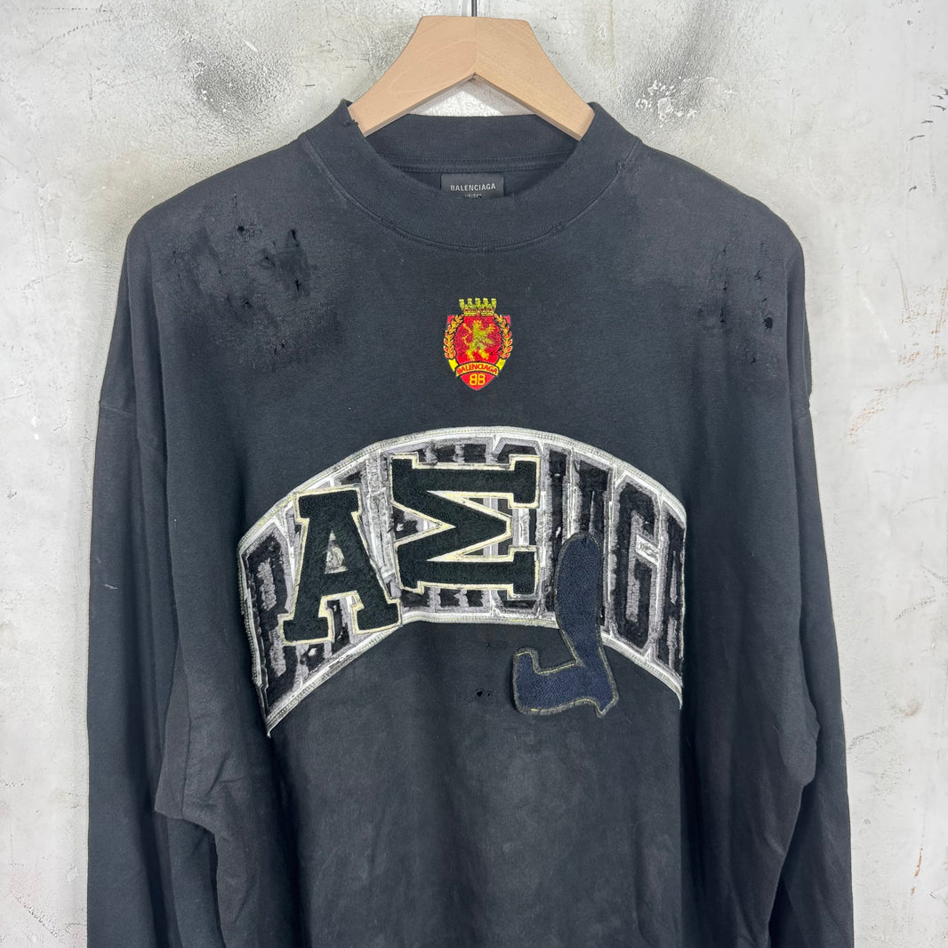 Balenciaga Black Skater LS T-Shirt