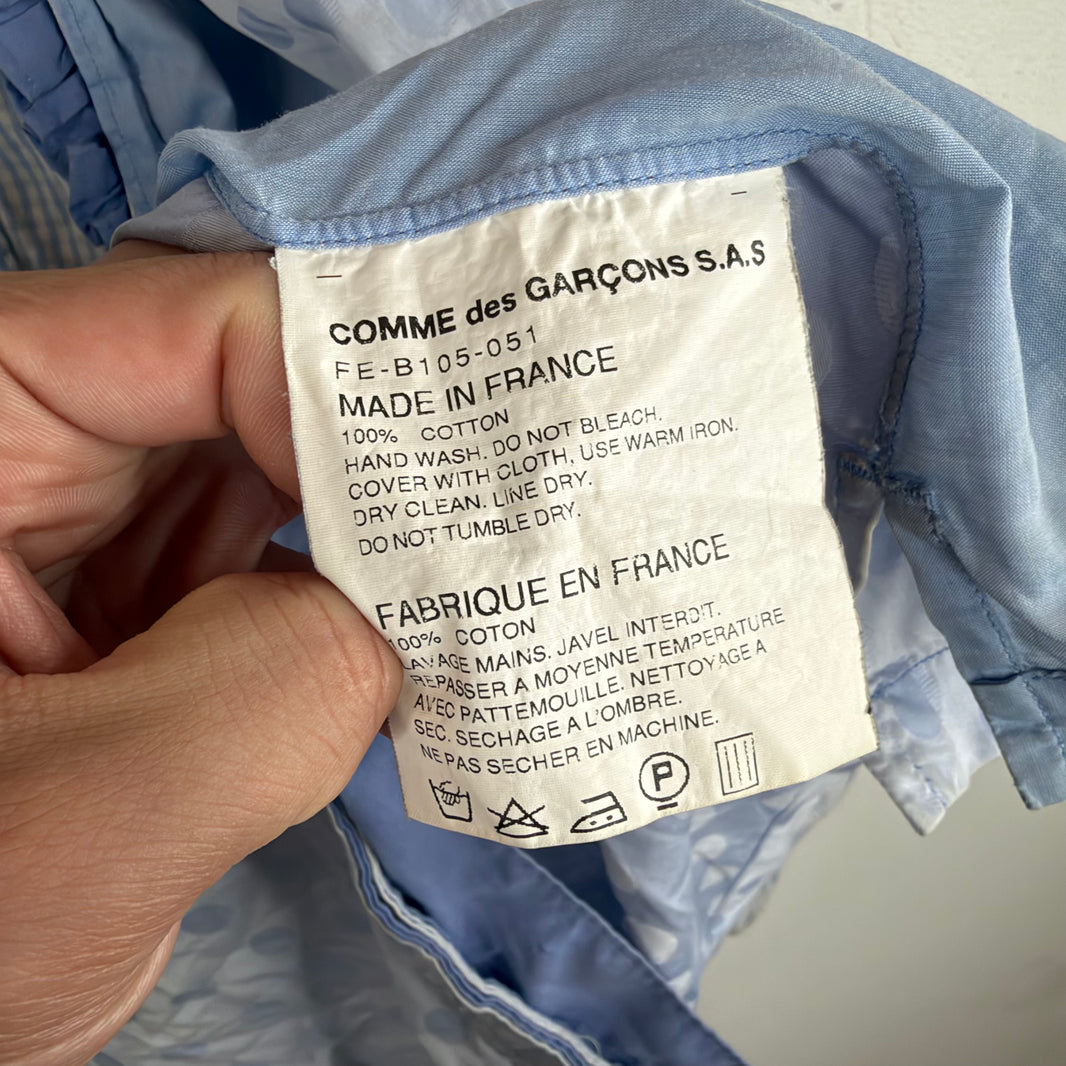 CDG Shirt Layered Patchwork L/S Shirt