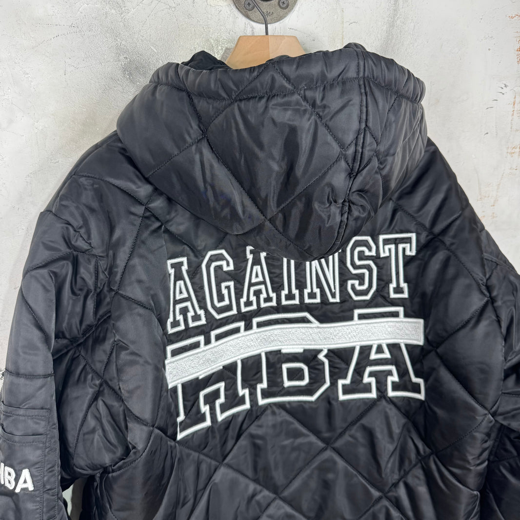 Hood By Air Against Quilted Hooded Bomber Jacket