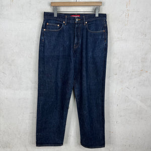 Supreme Thin Logo Raw Selvedge Jeans
