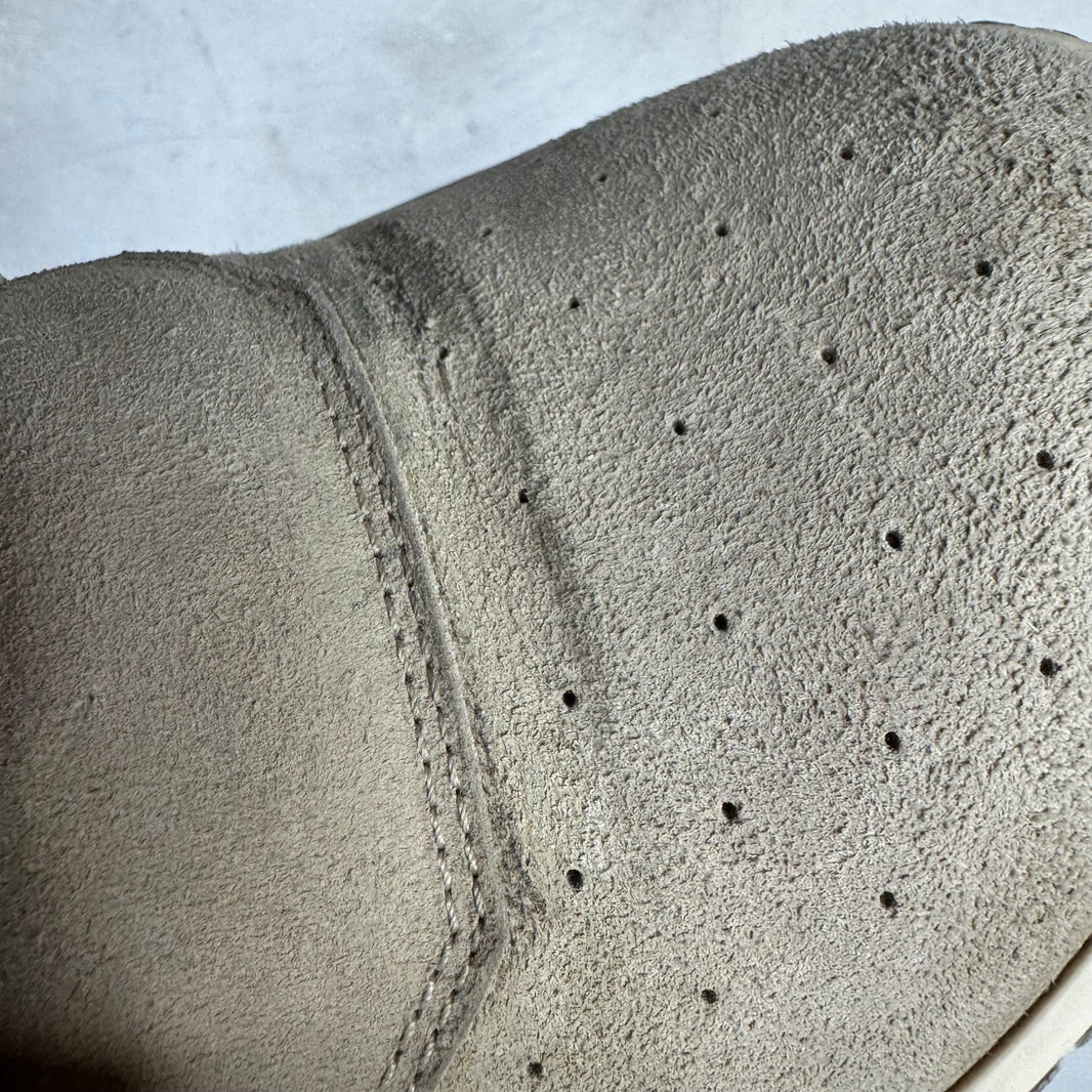 Rick Owens Gray Suede Geobaskets