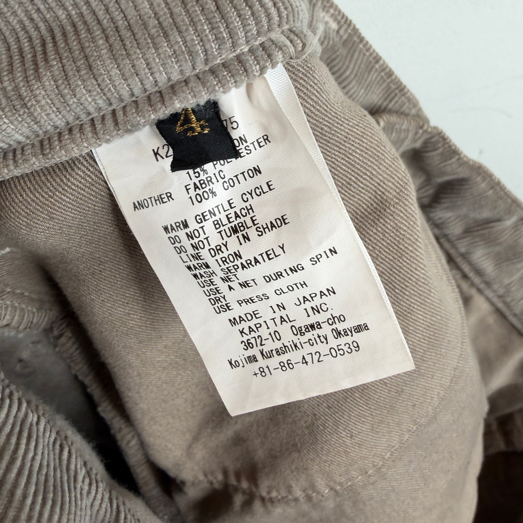 Kapital Laced Corduroy Flared Trousers