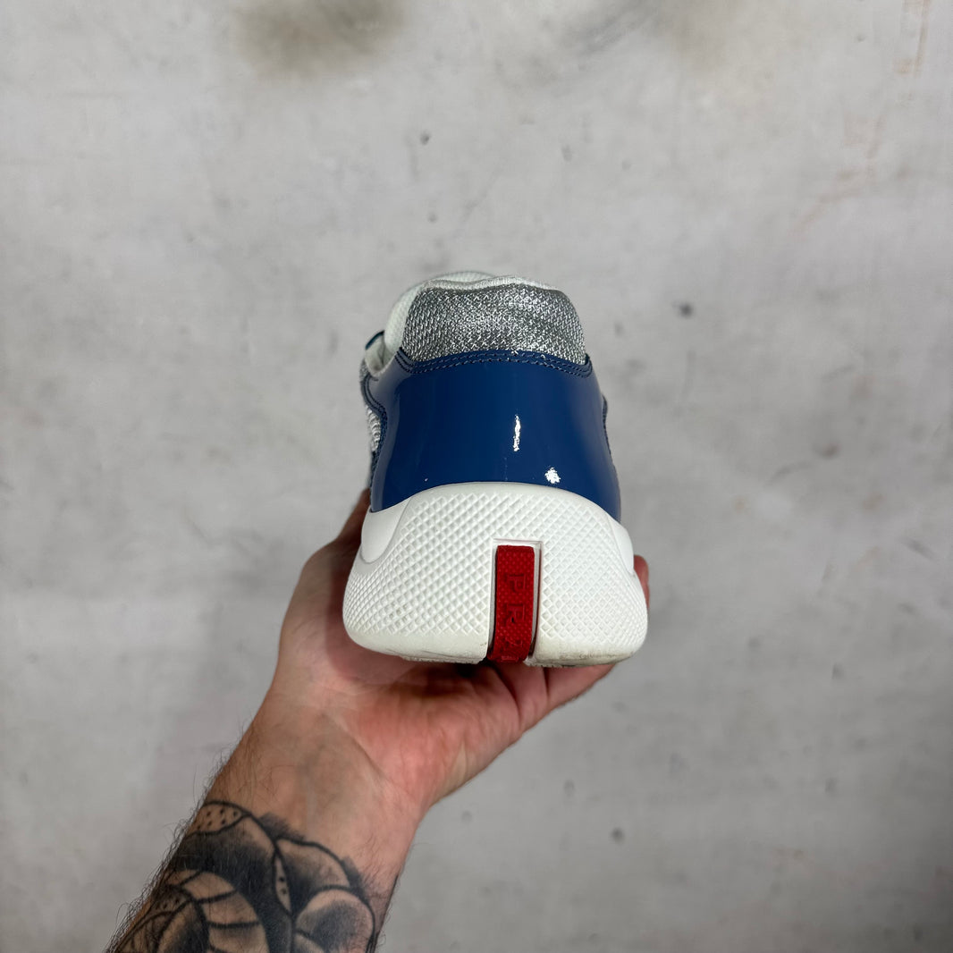Prada Slate Blue Patent America Cups