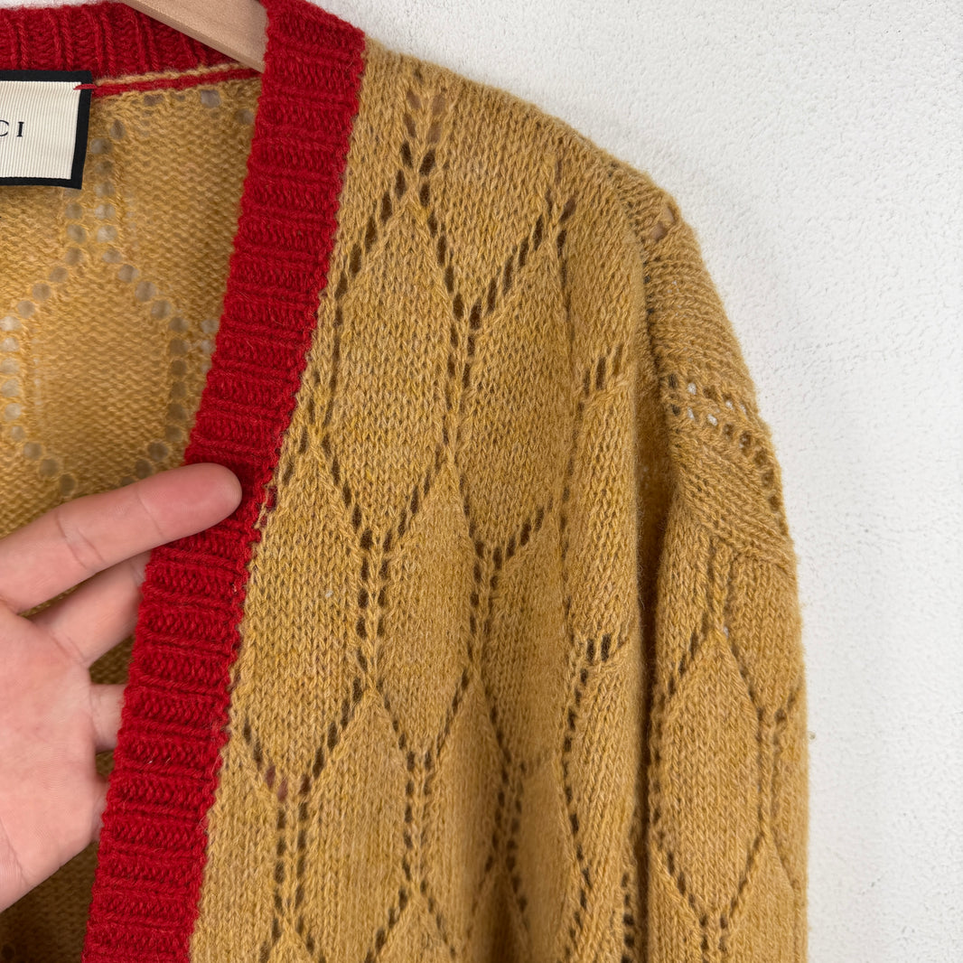 Gucci Color Blocked Cardigan
