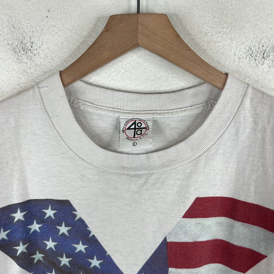 Vintage 40 Acres Malcolm X Flag T-Shirt