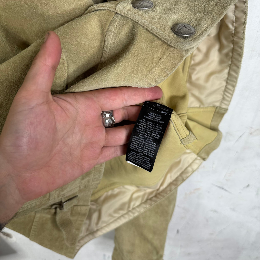 RRL Suede Conched Button Western Jacket