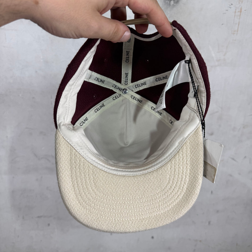 Celine Chenille "C" Wool Baseball Hat