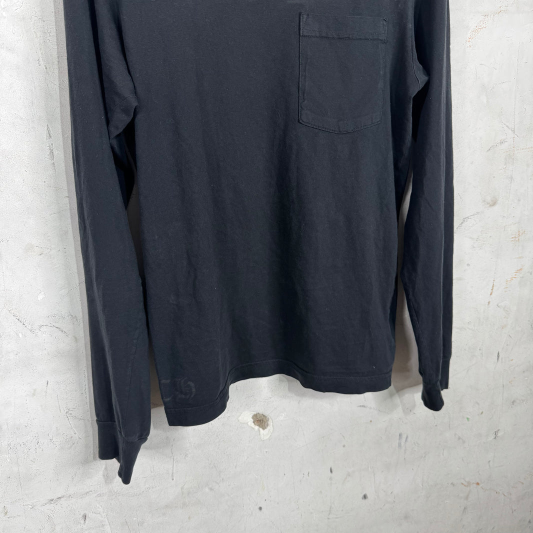 Chrome Hearts Script Logo Black L/S T-Shirt