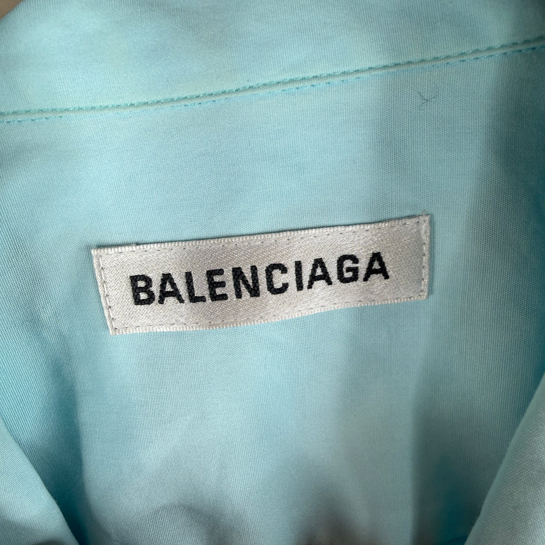 Balenciaga Font Turqouise Shirt