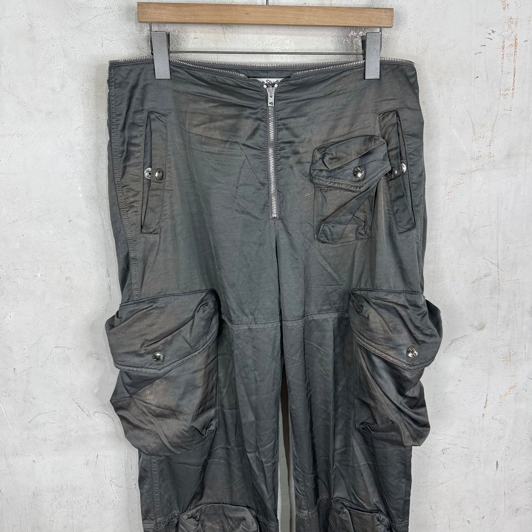 Acne Studios Nylon Zip Waist Cargo