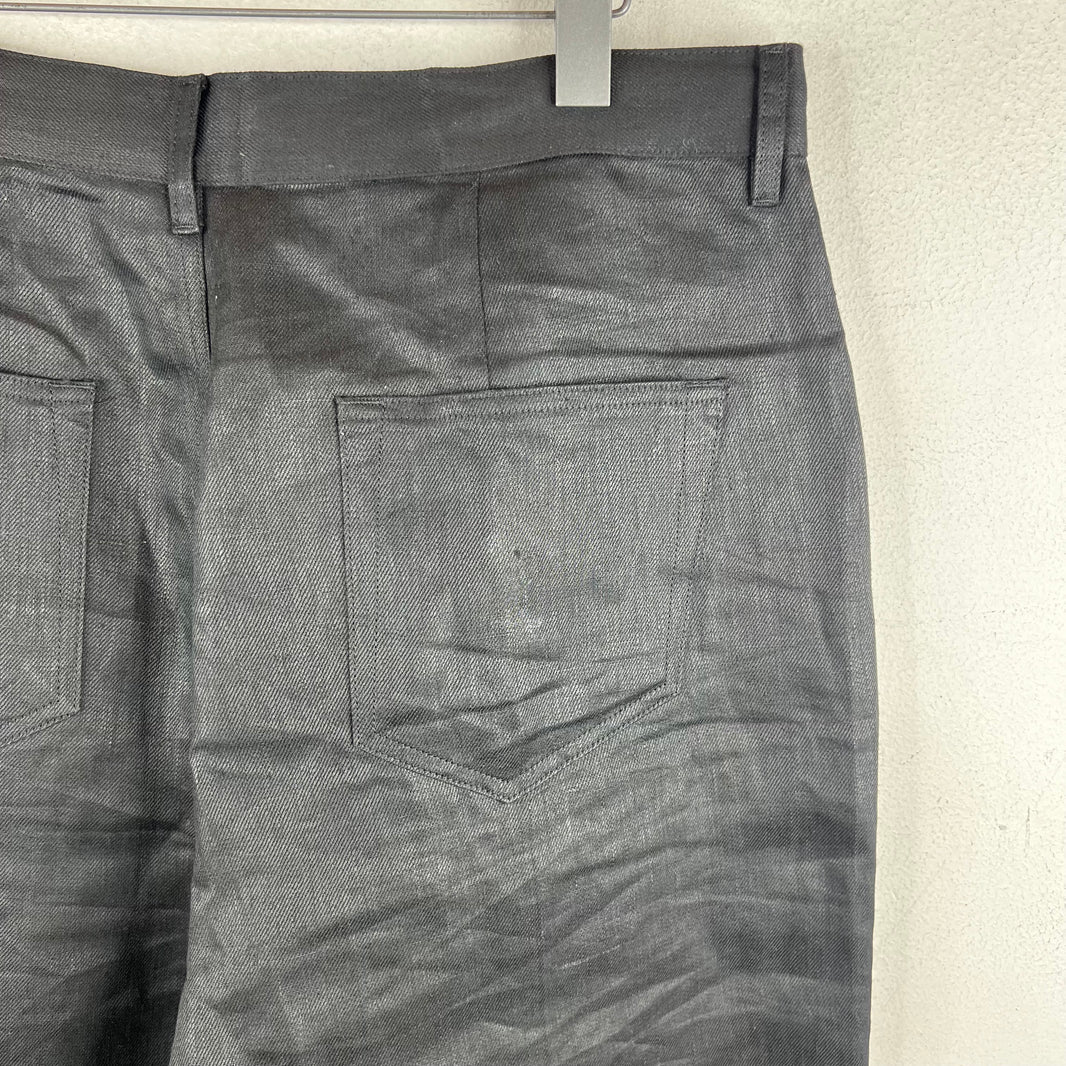 Rick Owens Linen Bolan Zipper Pants