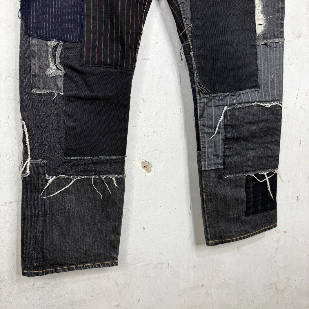 CDG Junya Patchwork Jeans Black