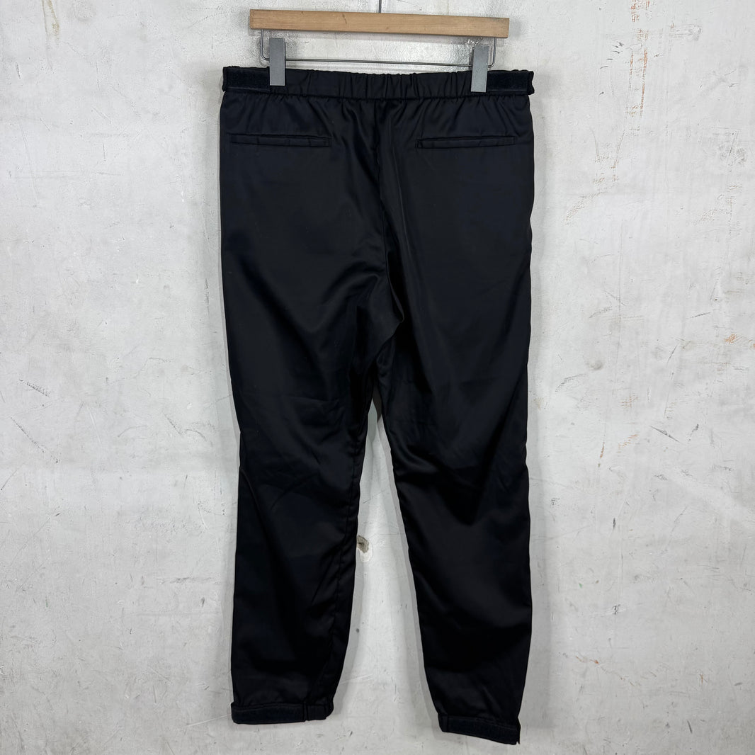 Prada Gabardine Nylon Ankle Strap Pants